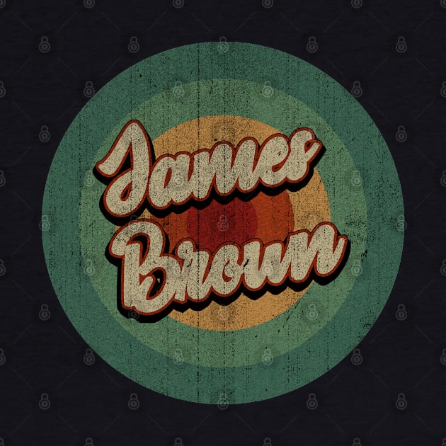 Circle Retro Vintage James Brown by Jokowow